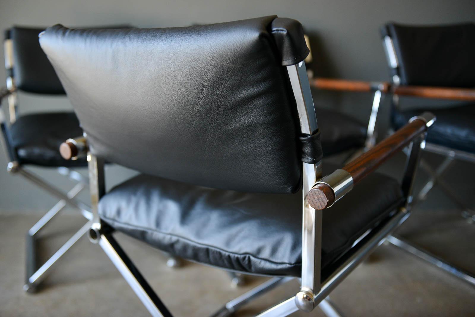 vintage leather directors chair