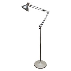 Pavimento Anglepoise cromato vintage di Jacobsen per Luxo