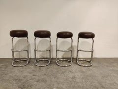 Vintage Chrome Bar Stools, 1970s