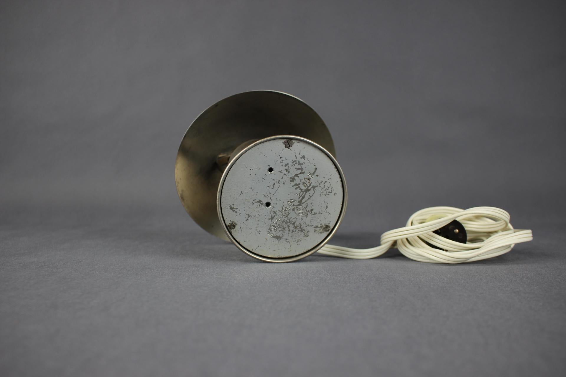 Vintage Chrome Bauhaus Table Lamp by Josef Hurka, Czechoslovakia, 1930s For Sale 4