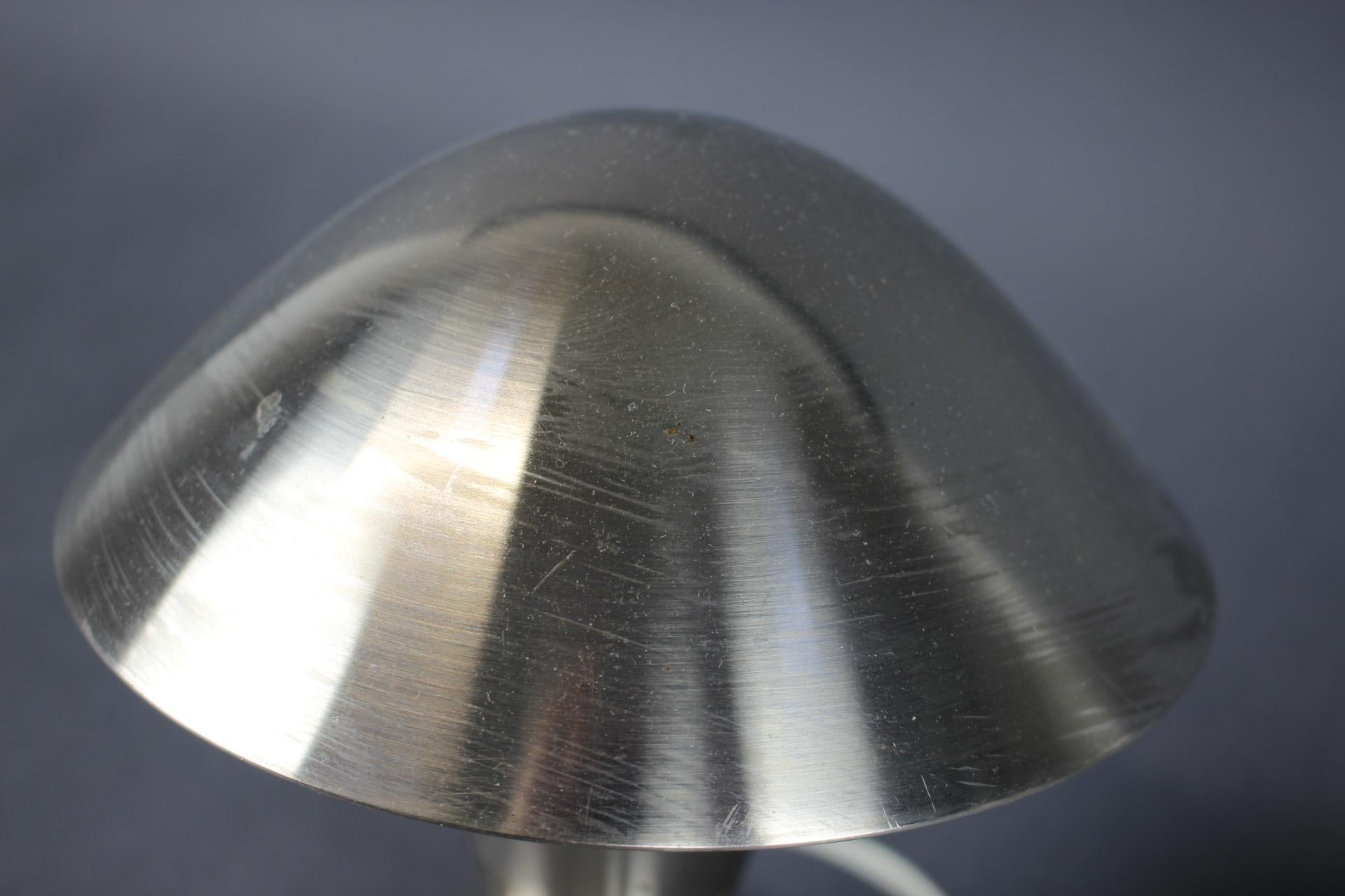 Mid-20th Century Vintage Chrome Bauhaus Table Lamp by Josef Hurka, Czechoslovakia, 1930s For Sale