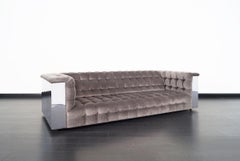 Vintage Chrome "Cityscape" Sofa