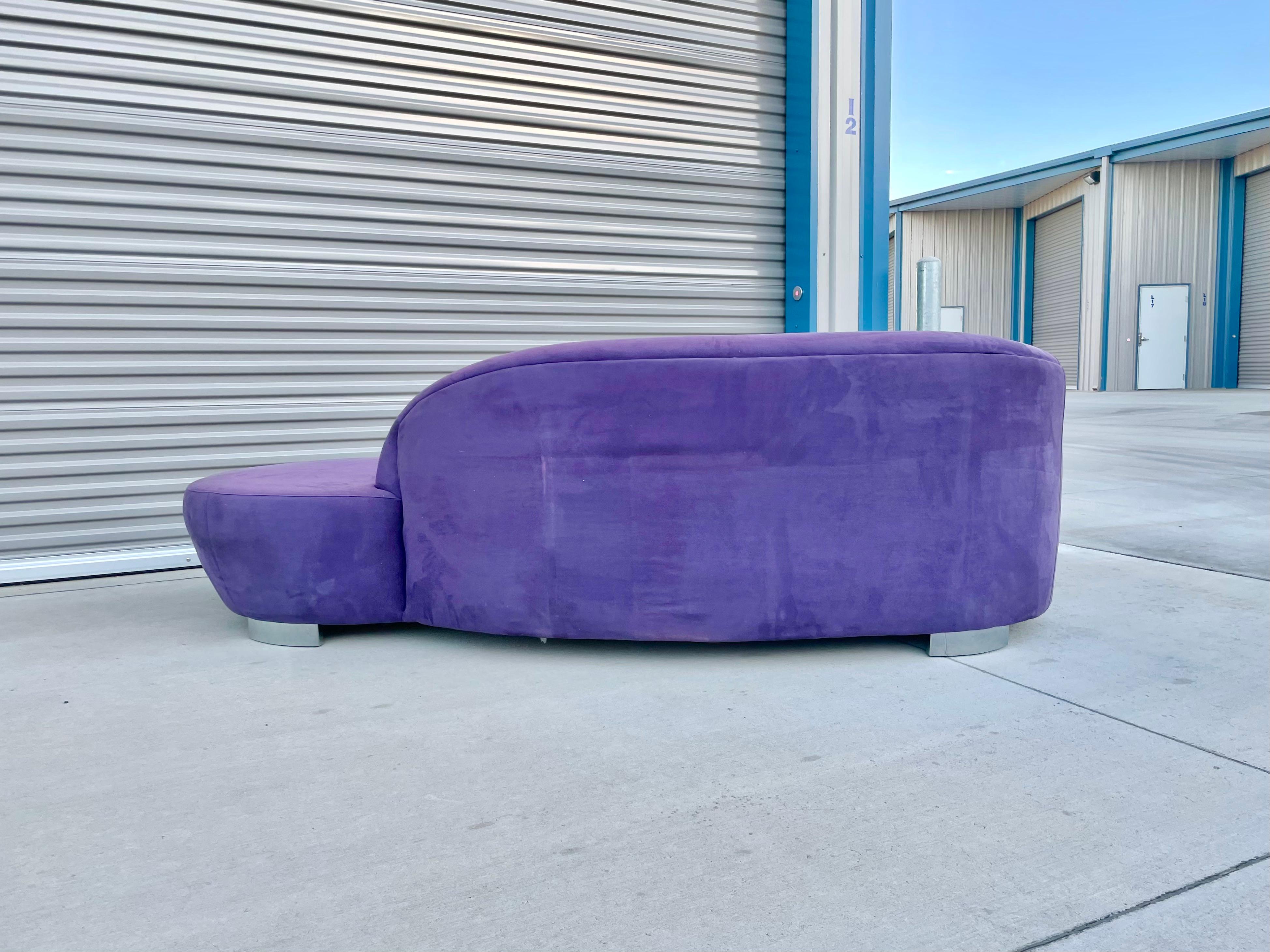 Vintage Chrome Cloud Sofa by Weiman 4