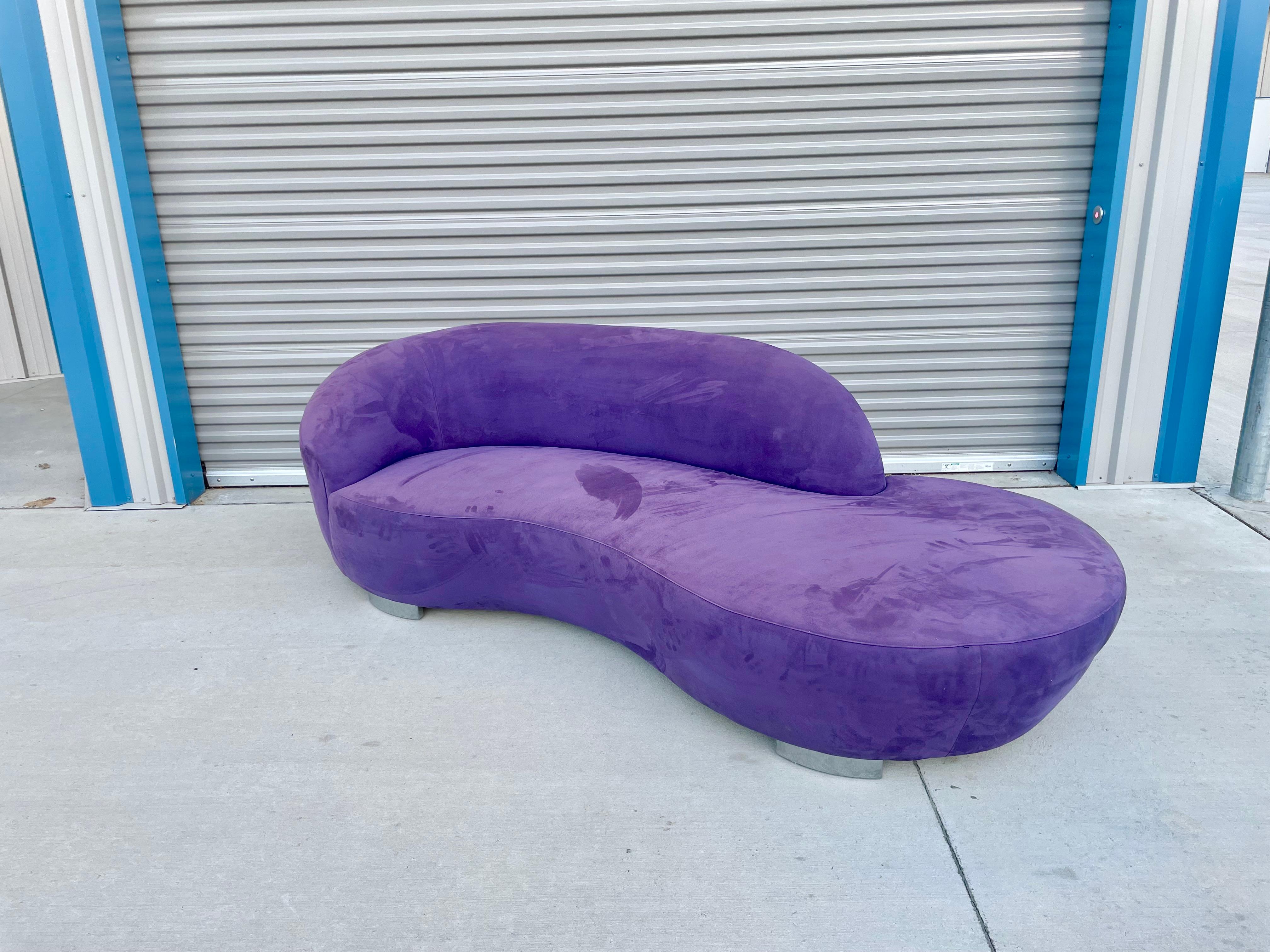 Chrome Cloud Sofa von Weiman, verchromt im Zustand „Gut“ im Angebot in North Hollywood, CA