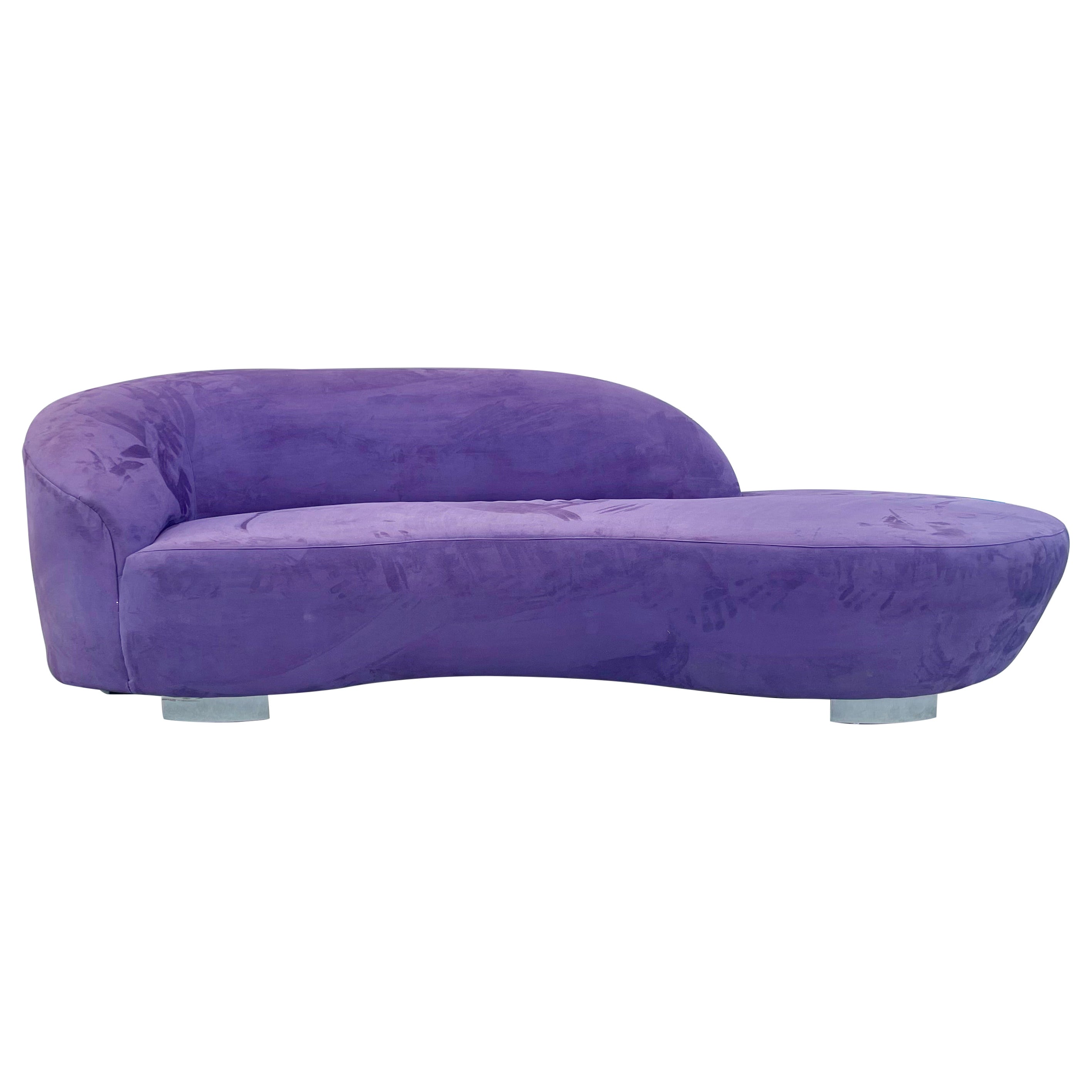 Vintage Chrome Cloud Sofa by Weiman