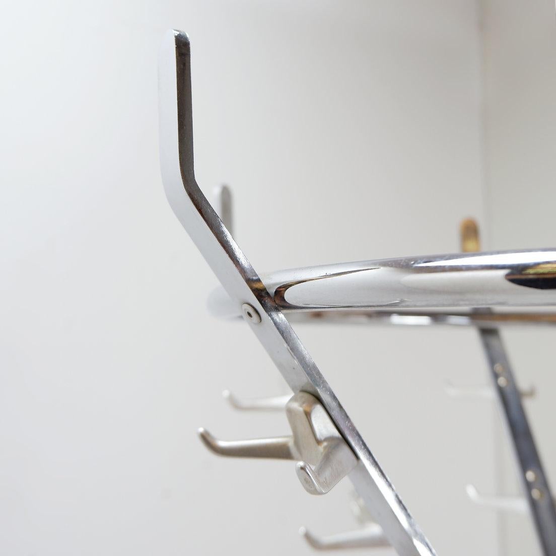 Vintage Chrome Kleiderständer mit Umbrella Rack im Angebot 9