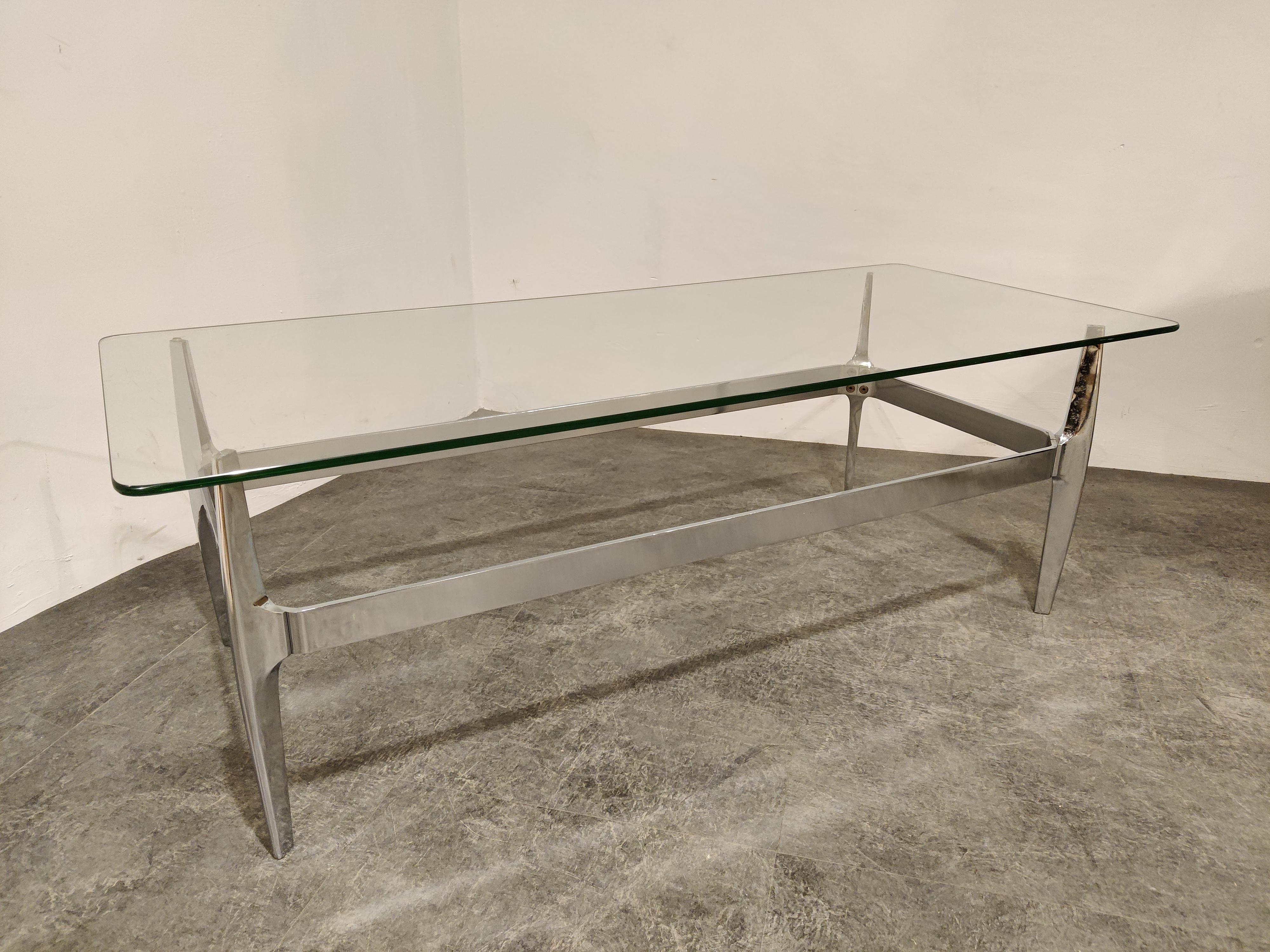 Late 20th Century Vintage Chrome Coffee Table by Knut  Hesterberg, 1970s