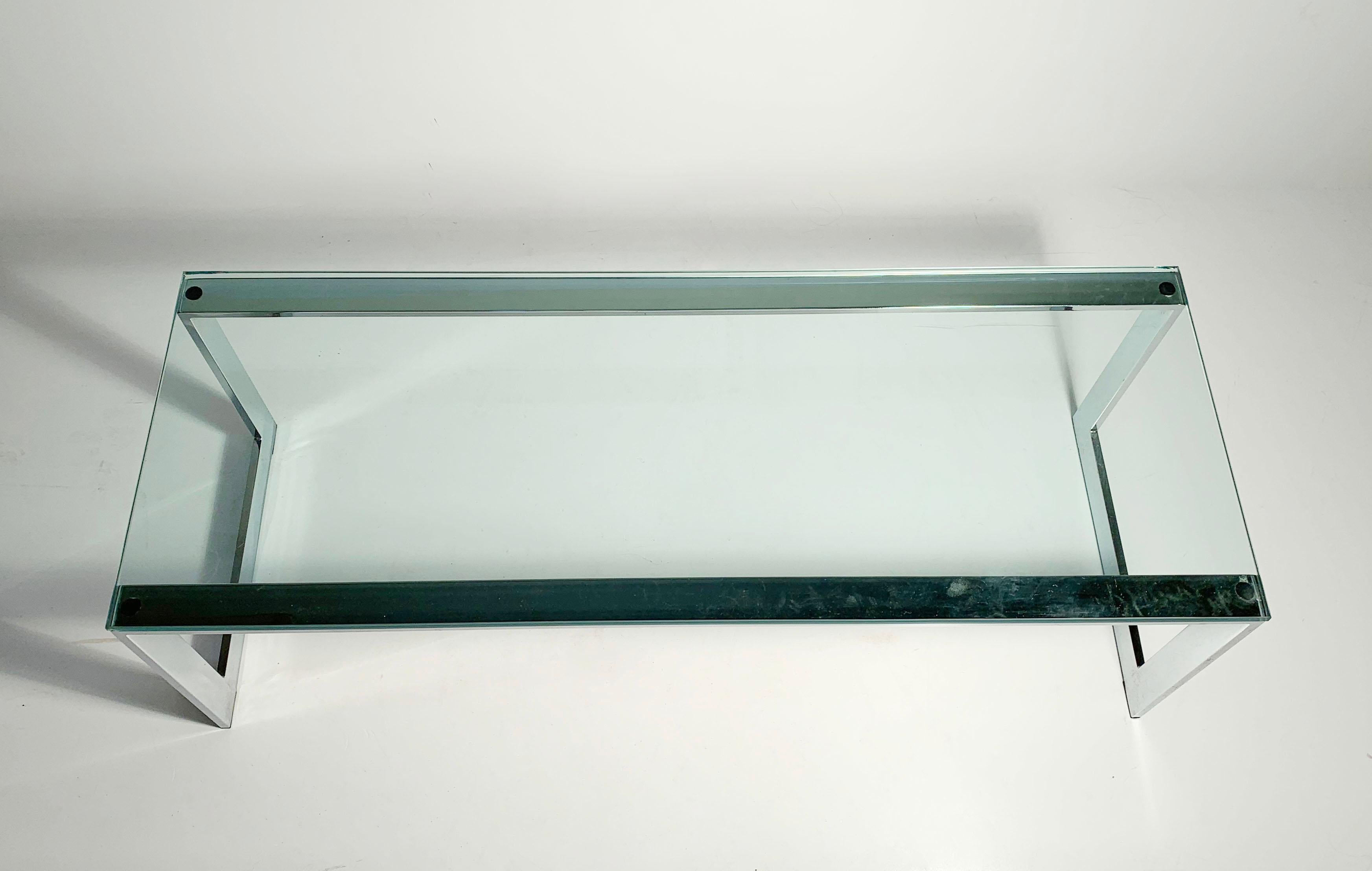 milo baughman glass table