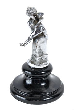 Vintage Chrome  Cupid Car Mascot By AEL 1930