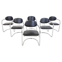 Vintage Chrome Dining Chairs, 1970s