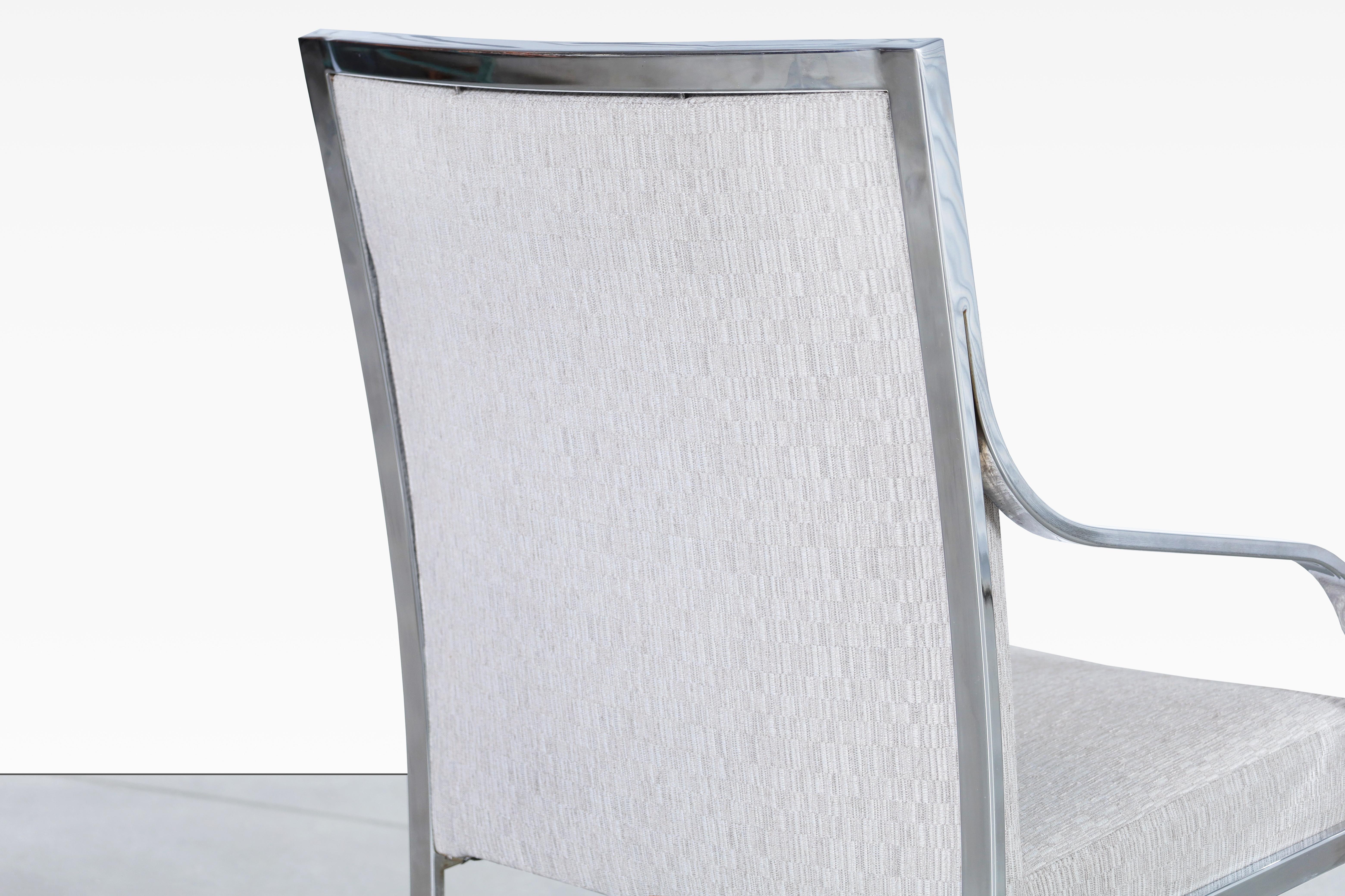 Vintage Chrome Dining Chairs by Pierre Cardin for Dillingham For Sale 5