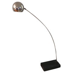 Vintage Chrome Eyeball Floor Lamp by Robert Sonneman for George Kovacs