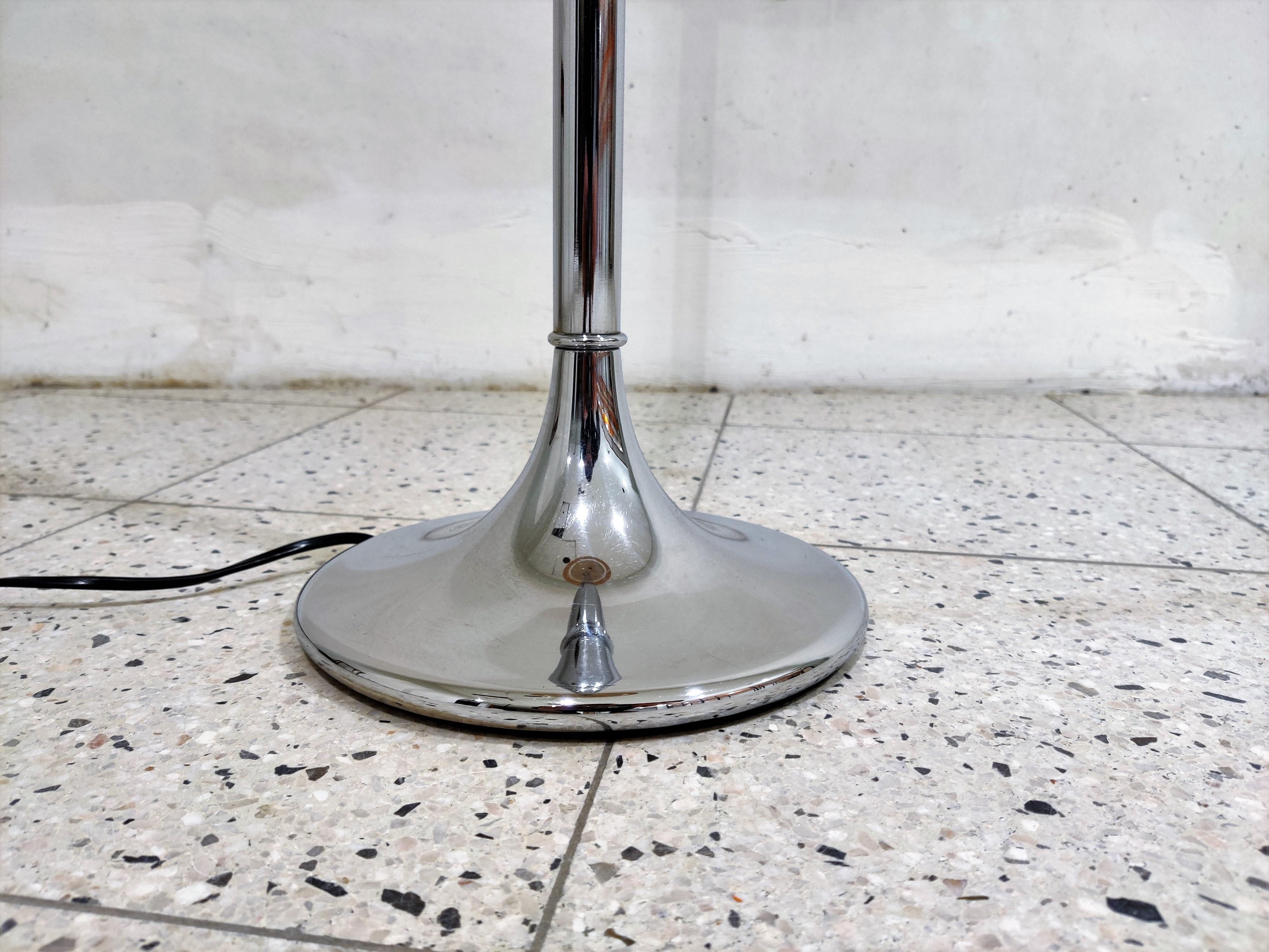 Vintage Chrome Floor Lamp, 1970s In Excellent Condition In HEVERLEE, BE