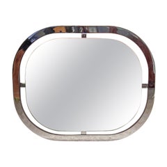 Vintage Chrome Framed Mirror, Belgo Chrome c.1970