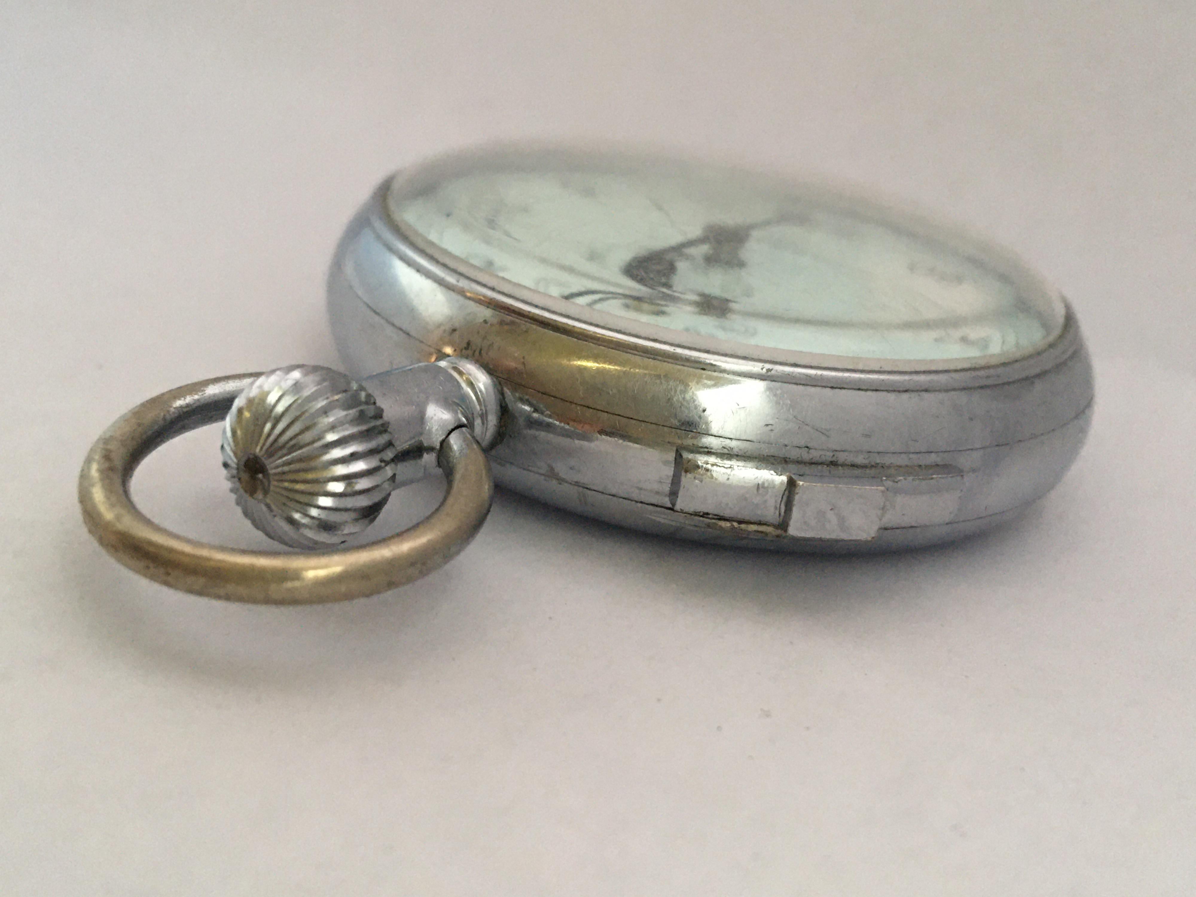 Vintage Chrome Garrard Schweizer mechanische Stoppuhr 6