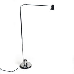 Vintage Chrome Gooseneck Reading Lamp by Vrieland Design