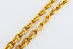 Vintage Chrome Hearts 22k Gold Paper Chain Necklace Original Pouch
