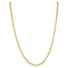 Vintage Chrome Hearts 22k Gold Paper Chain Necklace Original Pouch