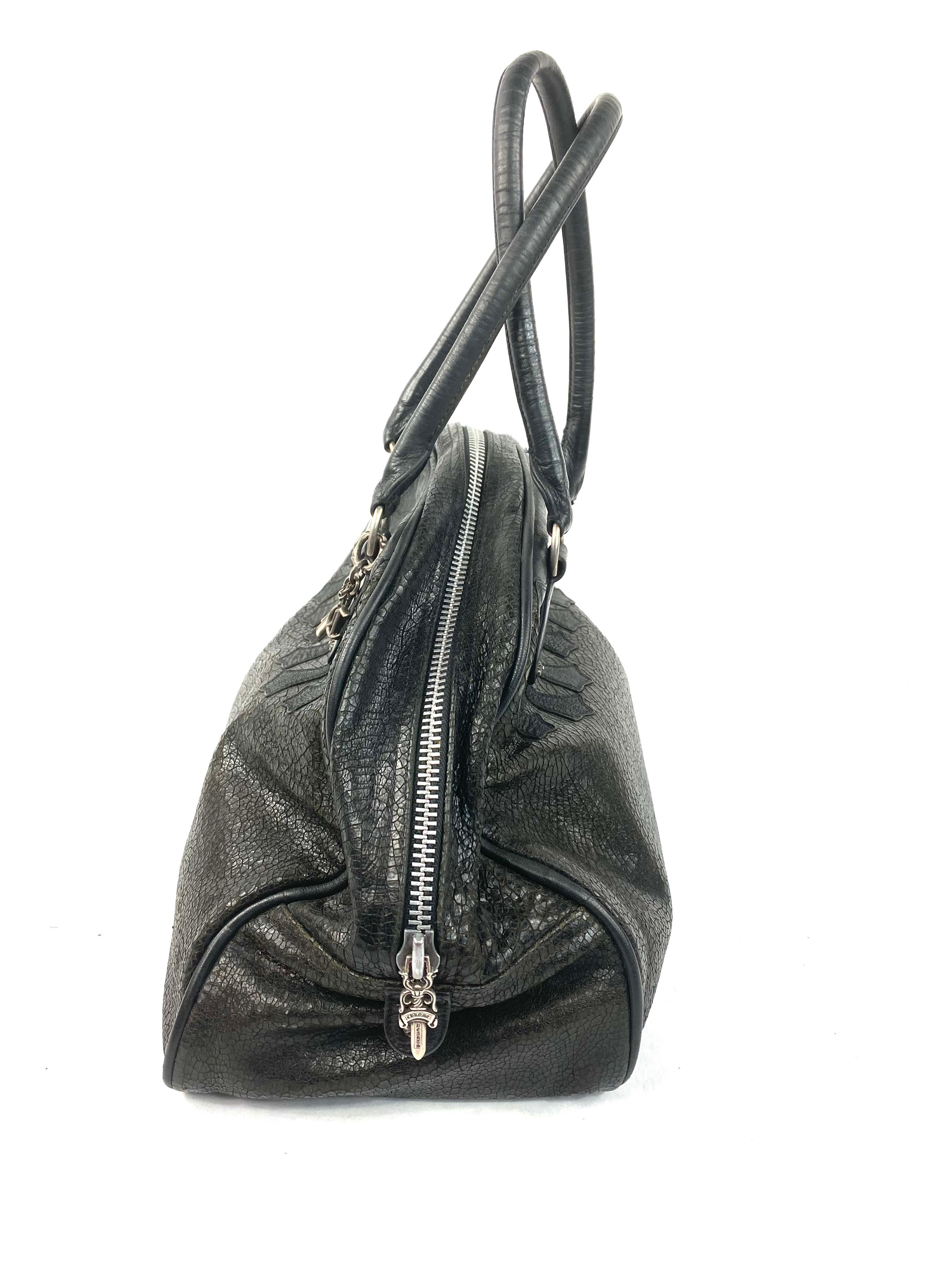 chrome hearts leather bag
