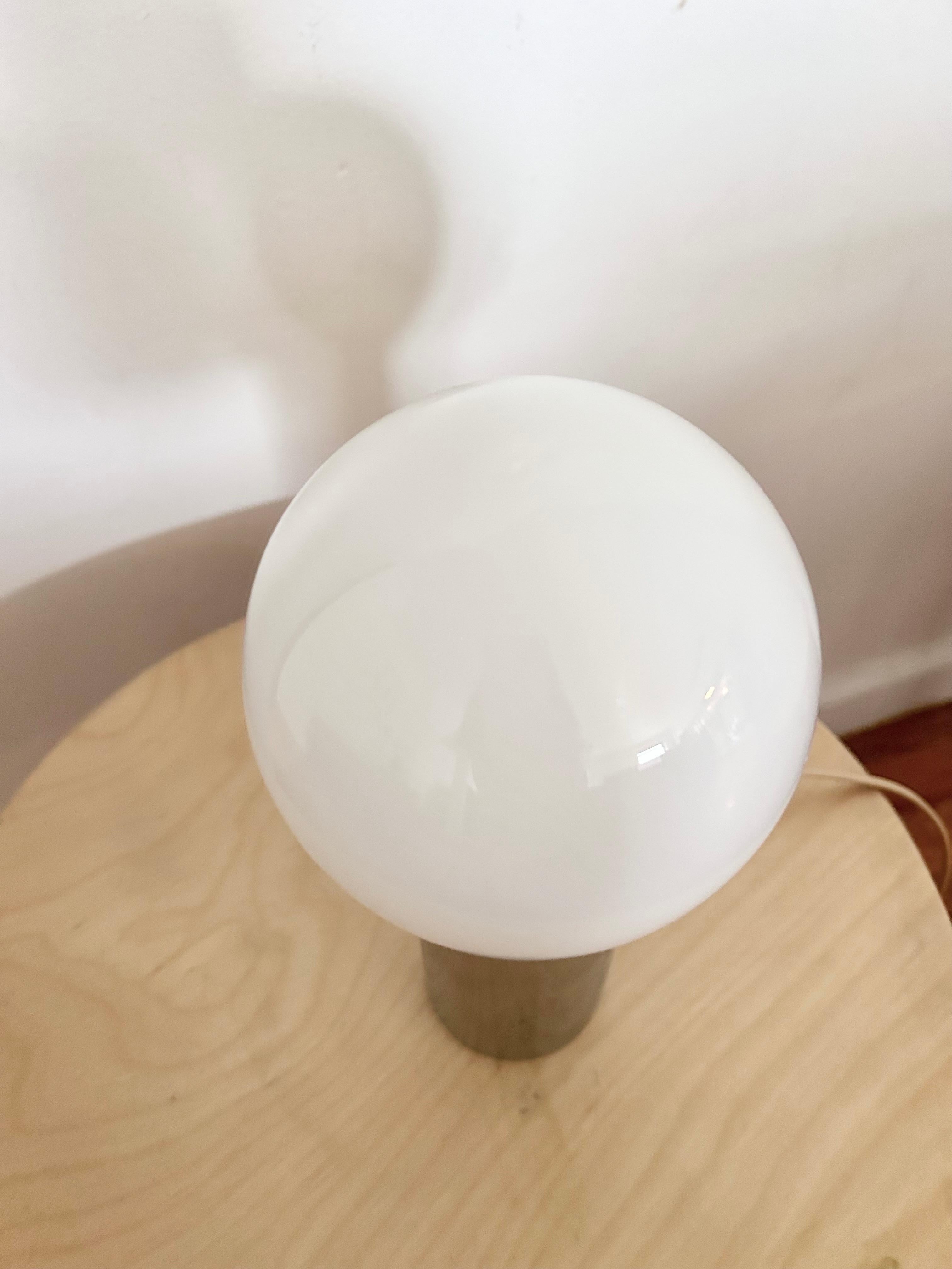Glass Vintage Chrome Heyco Desk Lamp
