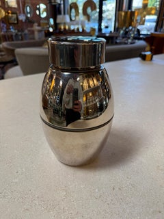 Vintage Chrome Ice Bucket with Lid