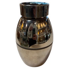 Vintage Chrome Ice Bucket with Lid