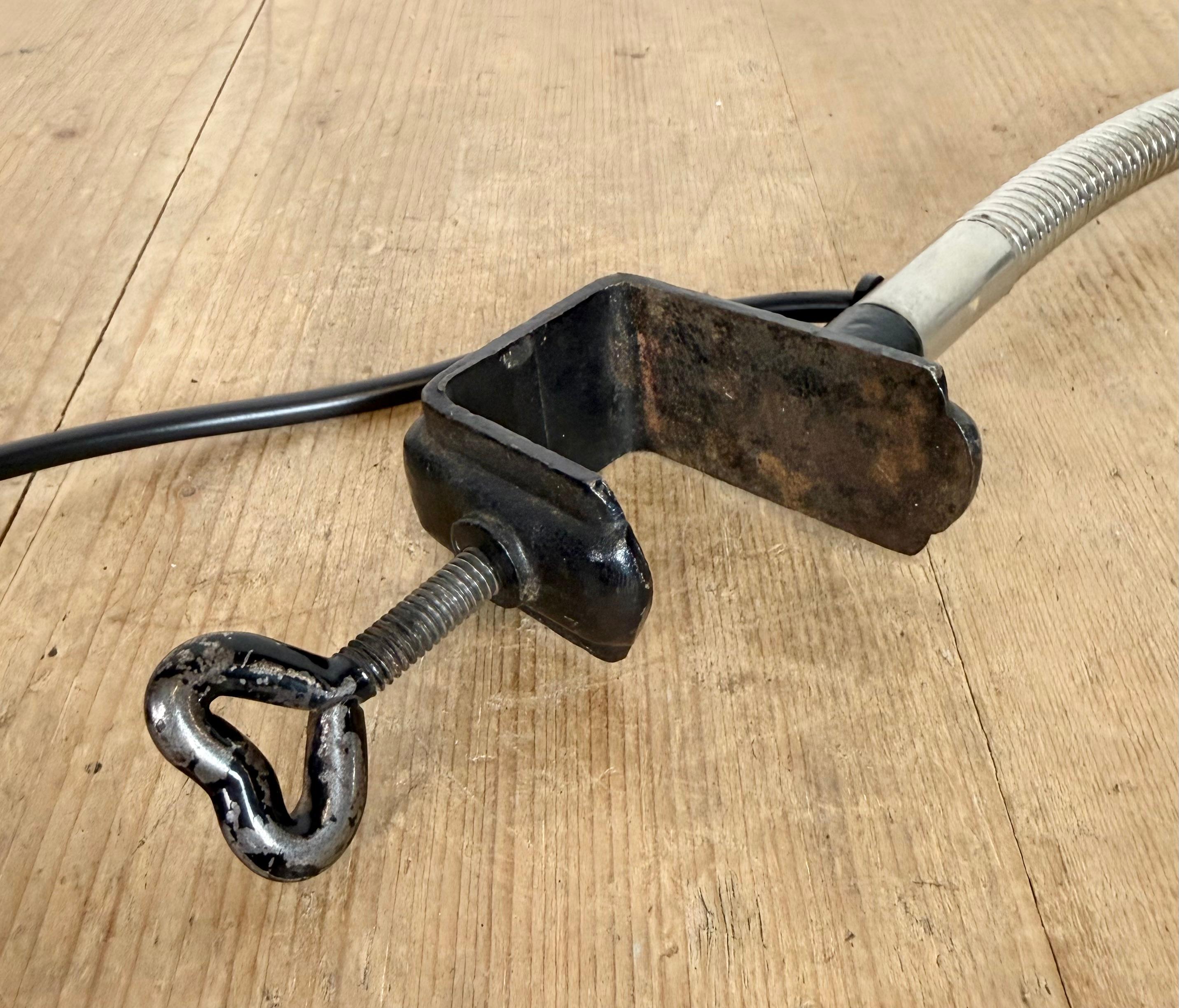 Vintage Chrome Italian Gooseneck Table Lamp, 1950s en vente 10