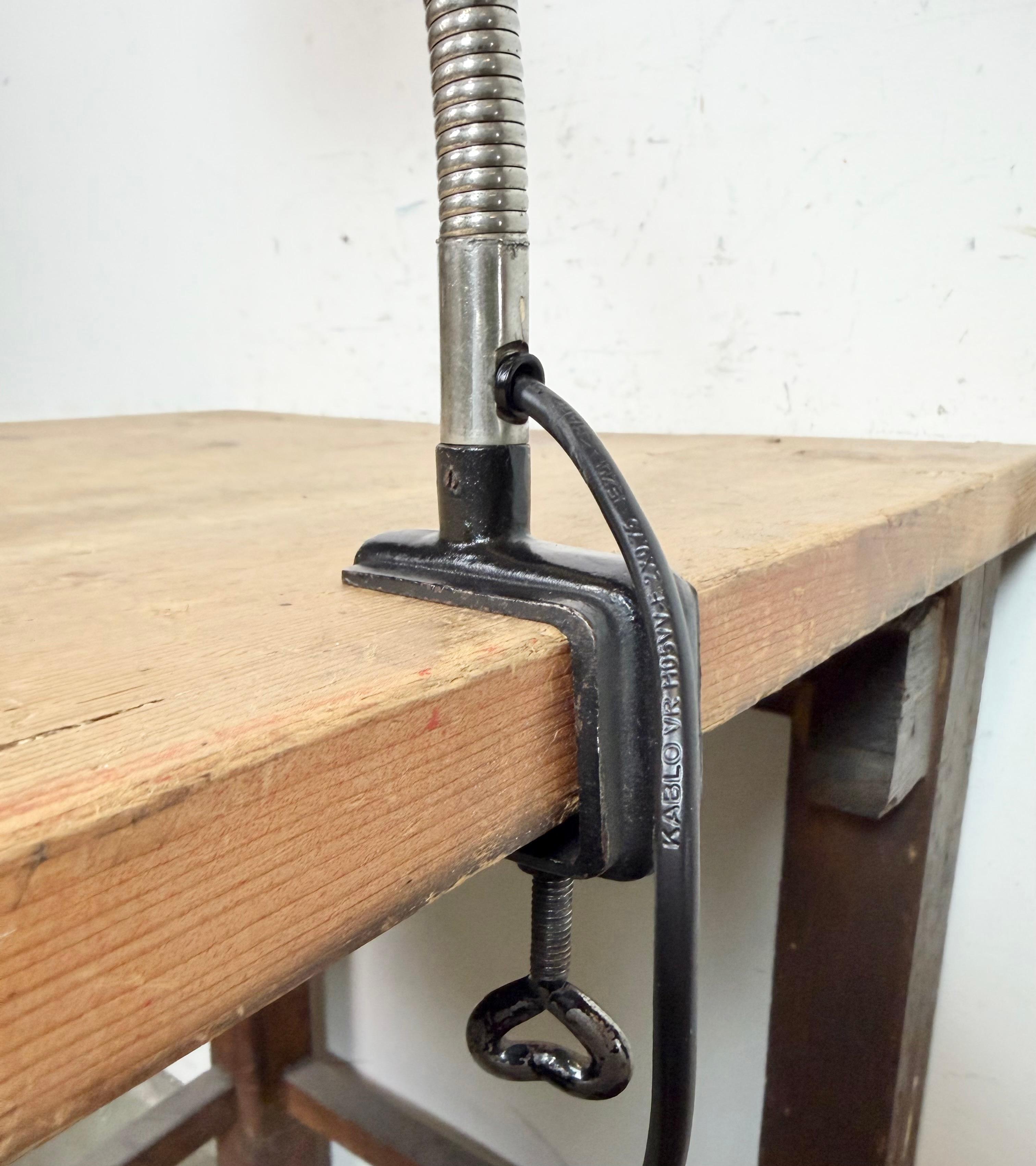 Vintage Chrome Italian Gooseneck Table Lamp, 1950s en vente 1