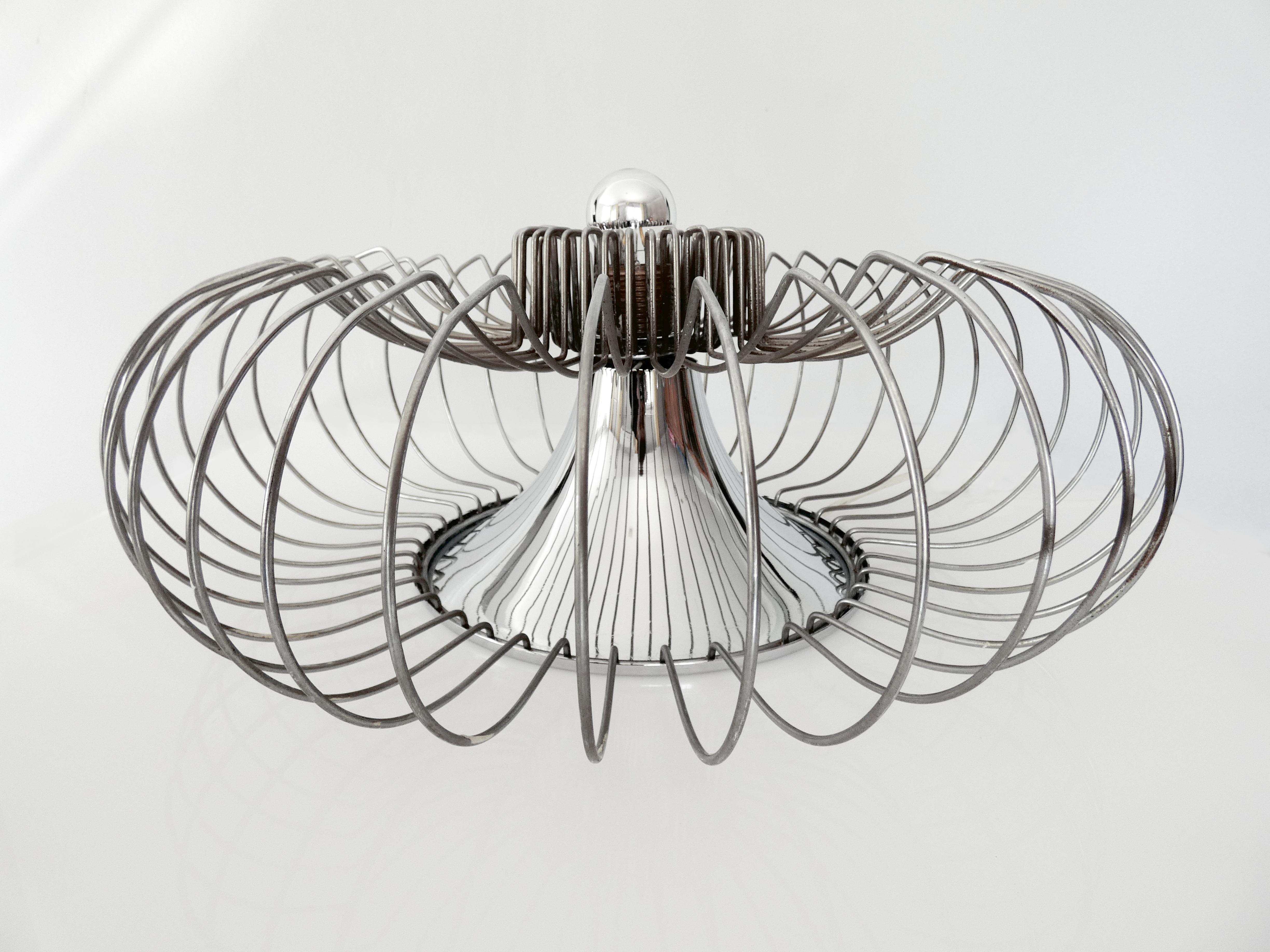 Vintage Chrome Lamp by Carpyen, Spain, circa 1970s For Sale 3