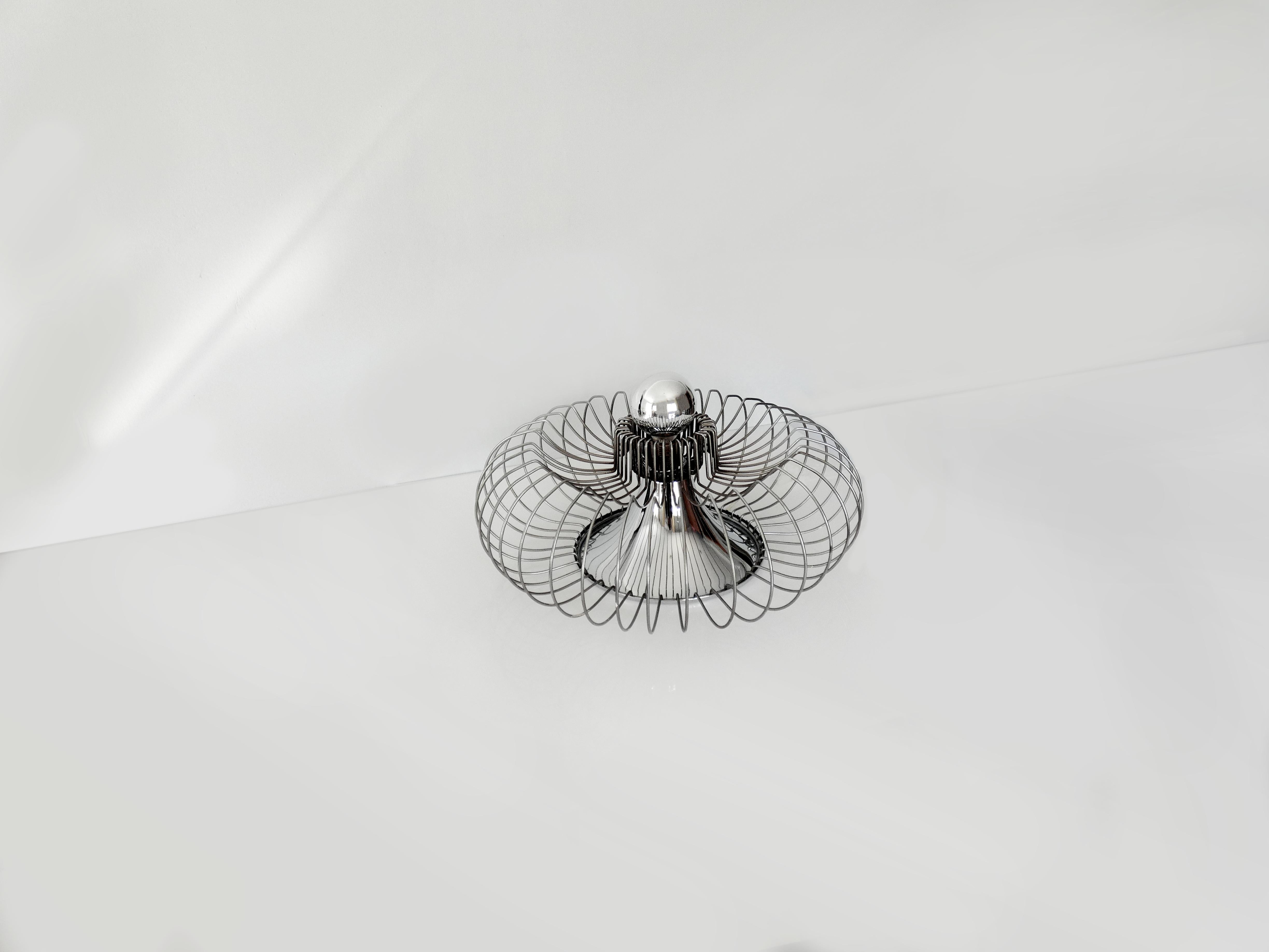 Metal Vintage Chrome Lamp by Carpyen, Spain, circa 1970s For Sale