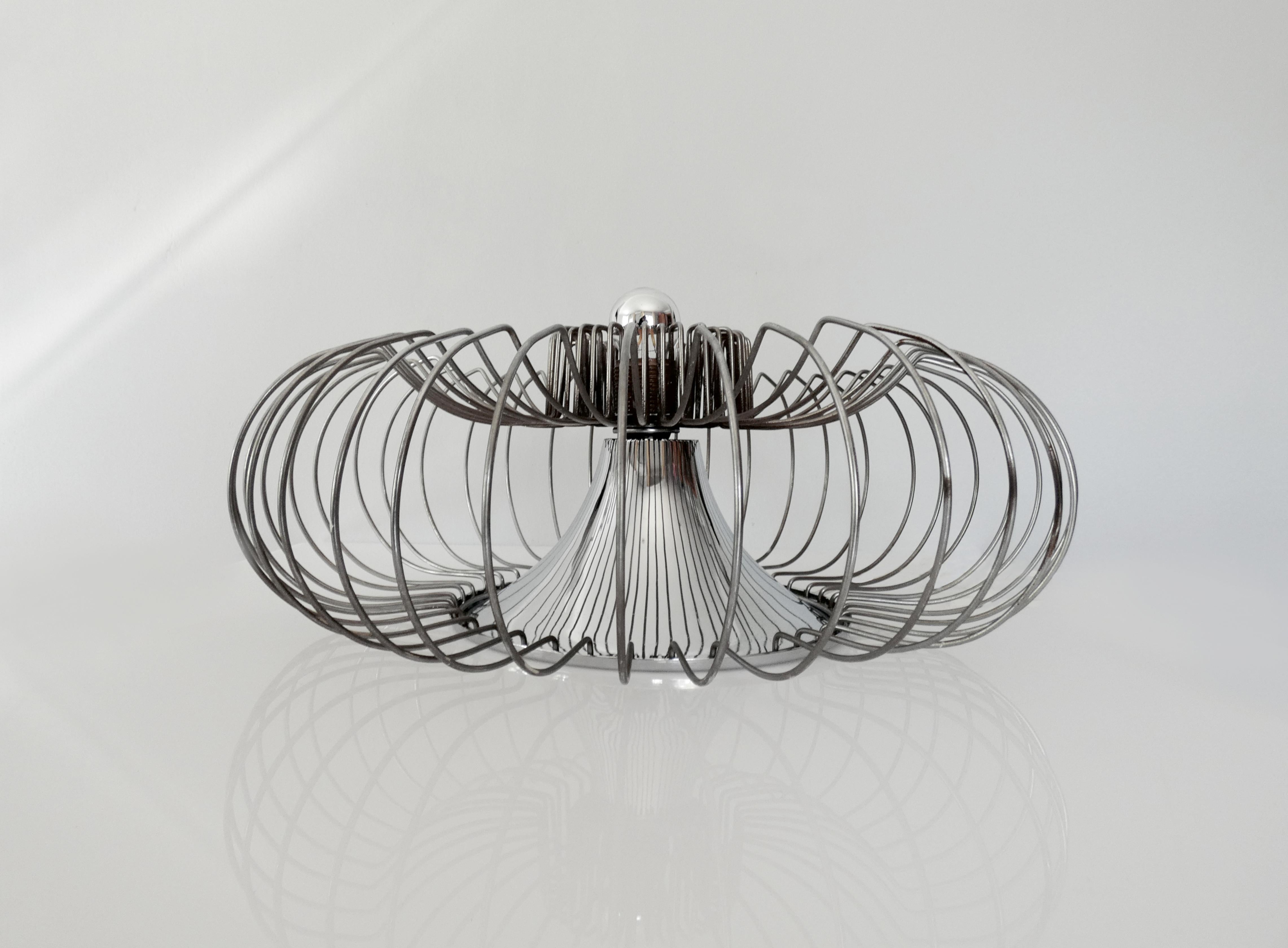 Vintage Chrome Lamp by Carpyen, Spain, circa 1970s For Sale 1