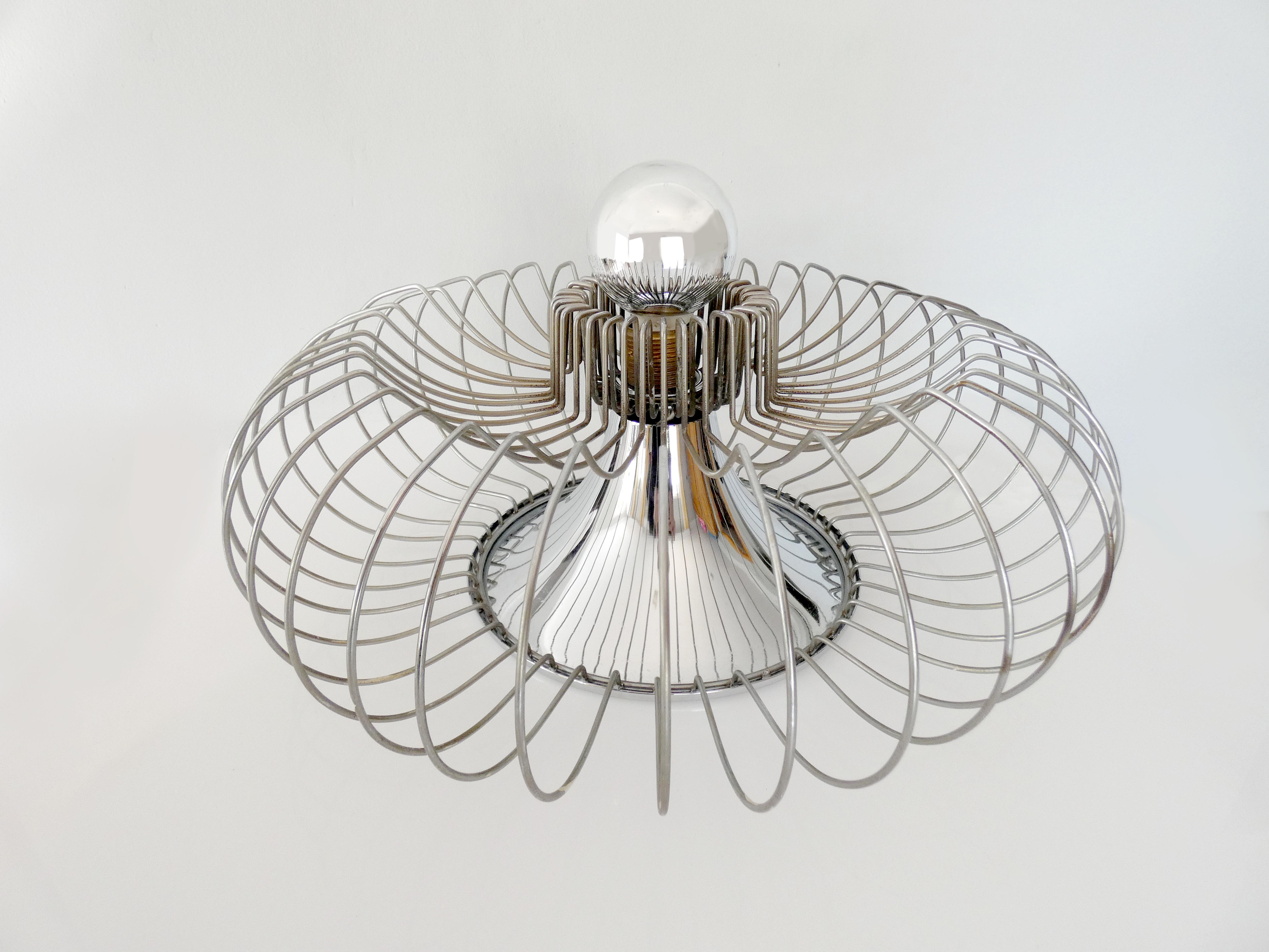Vintage Chrome Lamp by Carpyen, Spain, circa 1970s For Sale 2