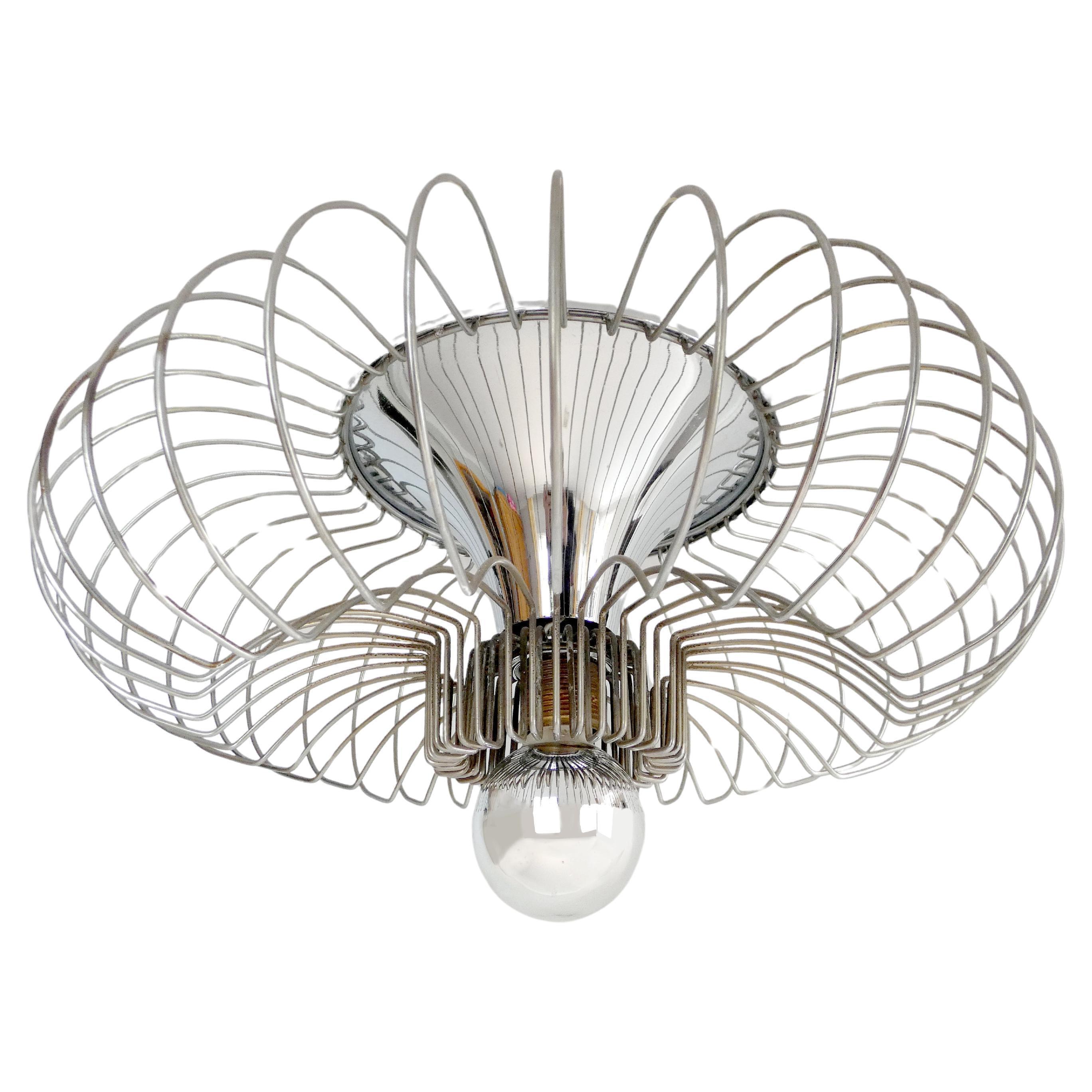 Vintage Chrome Lamp by Carpyen, Spain, circa 1970s For Sale