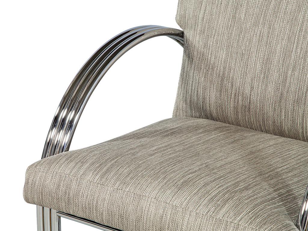 Late 20th Century Vintage Chrome Lounge Chair by Milo Baughman For Sale