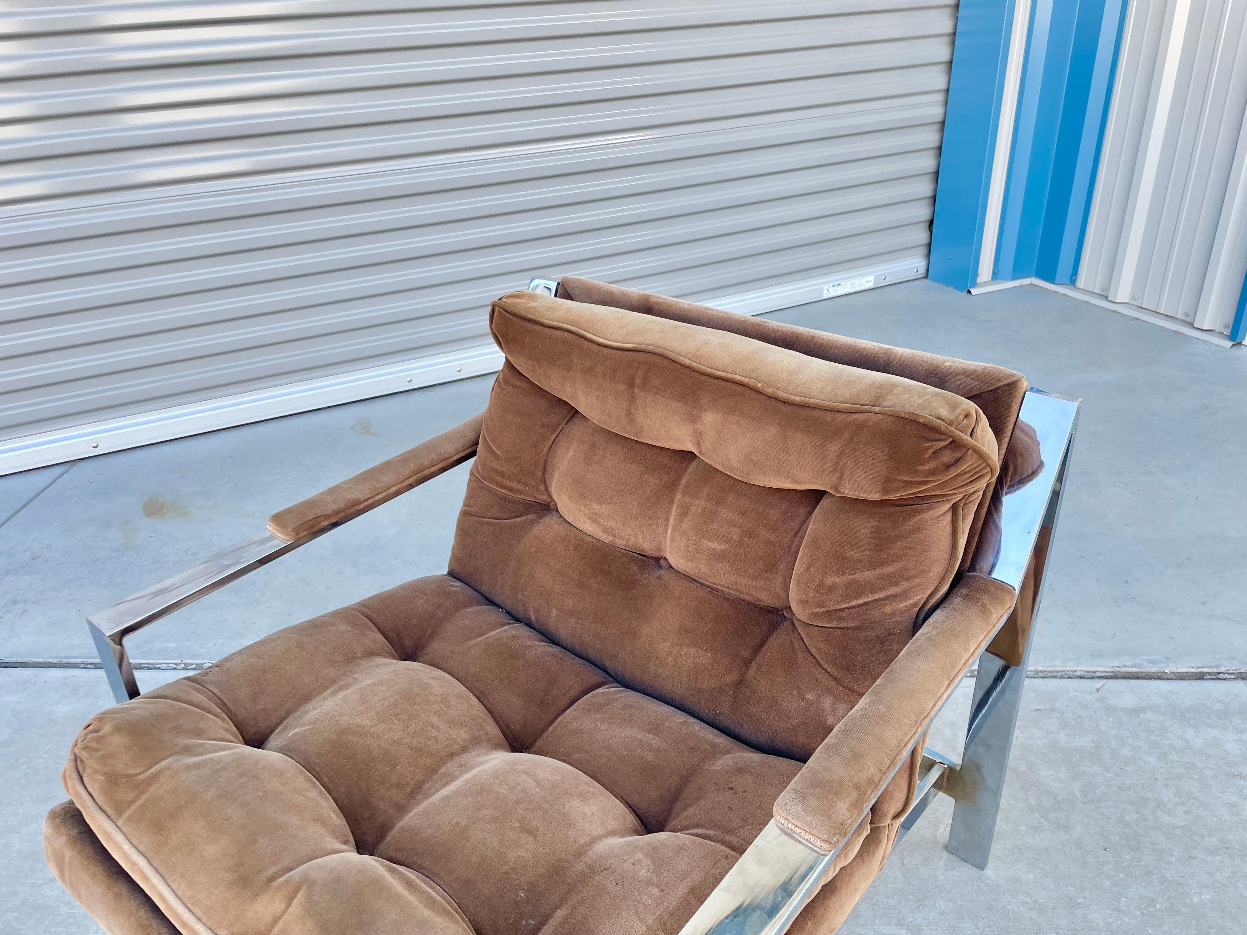 Vintage Chrome Lounge Chairs by Cy Mann 6