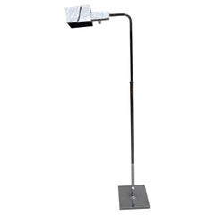 Vintage Chrome MCM Floor Task Lamp
