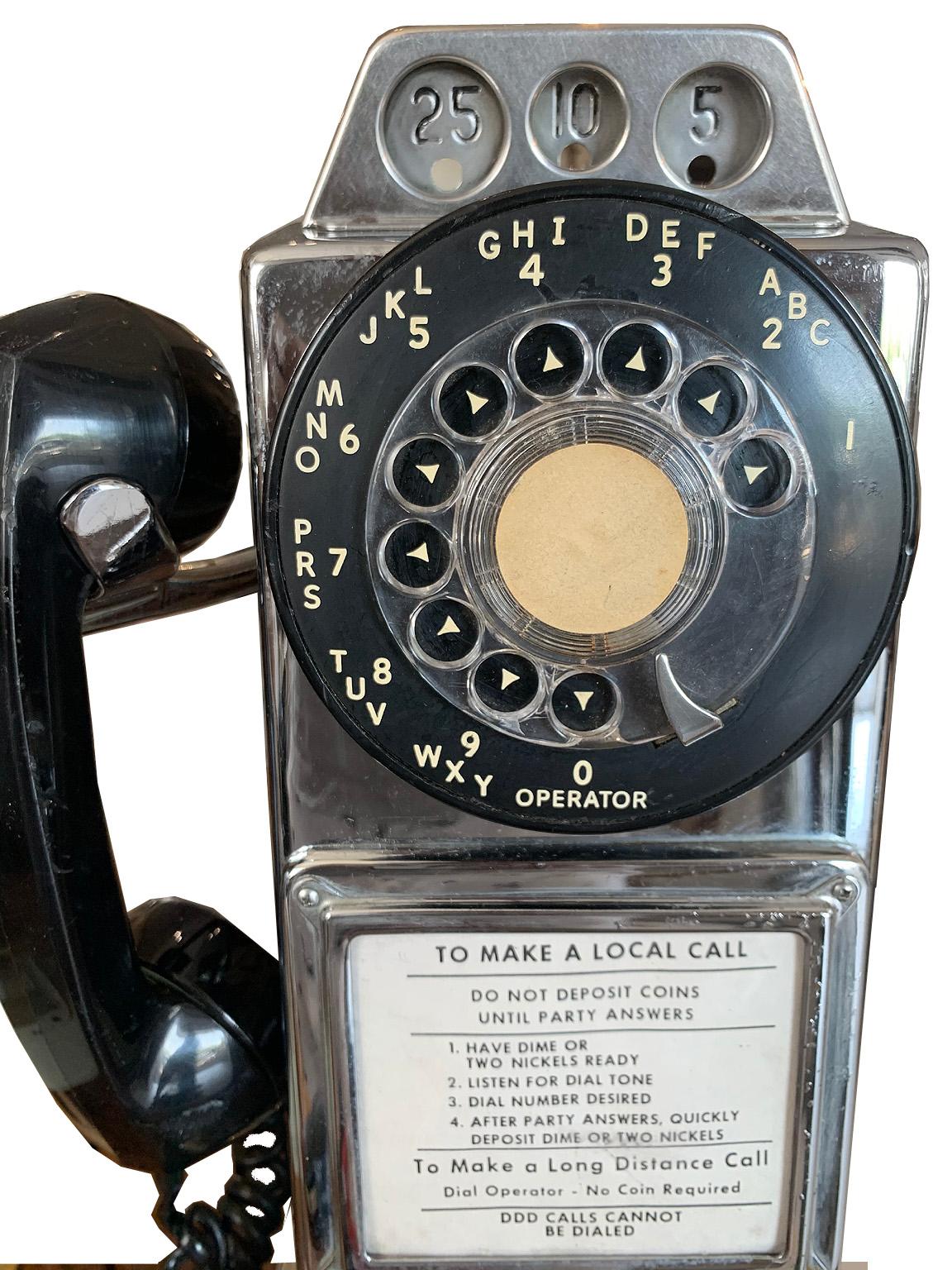 antique pay phone