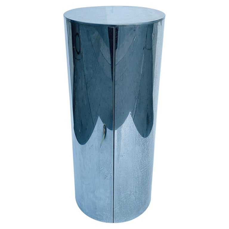 Vintage Chrome Pedestal by Curtis Jere at 1stDibs