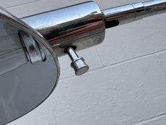 Vintage Chrome Pharmacy Floor Lamp Mid-Century Modern Adjustable 1970s