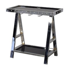 Vintage Chrome Plated Bar Table