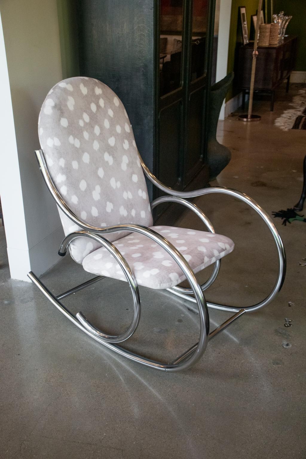 stainless steel rocking chair
