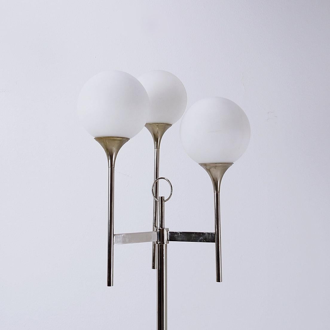 Vintage Chrome Sciolari Floor Lamp, 1970s , Italy For Sale 4