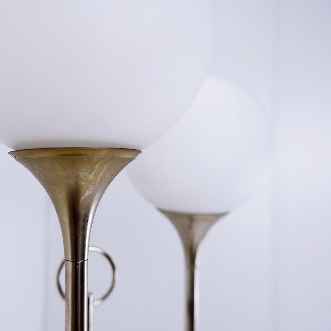 Mid-Century Modern Vintage Chrome Sciolari Floor Lamp, 1970s , Italy For Sale