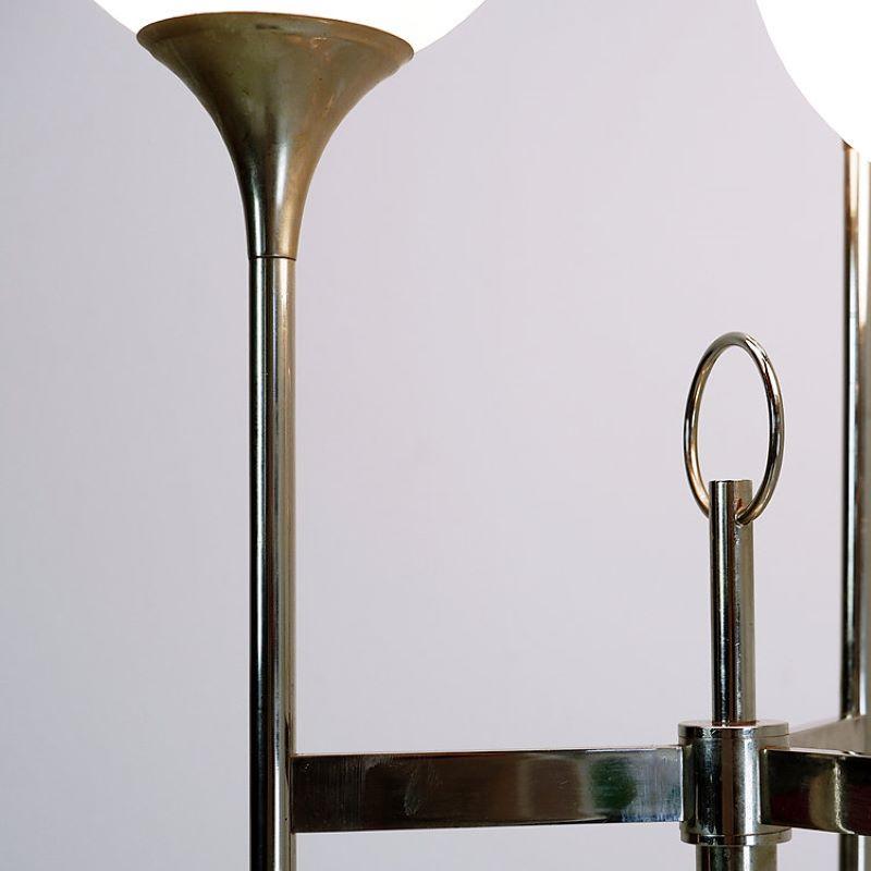 Vintage Chrome Sciolari Floor Lamp, 1970s , Italy For Sale 2