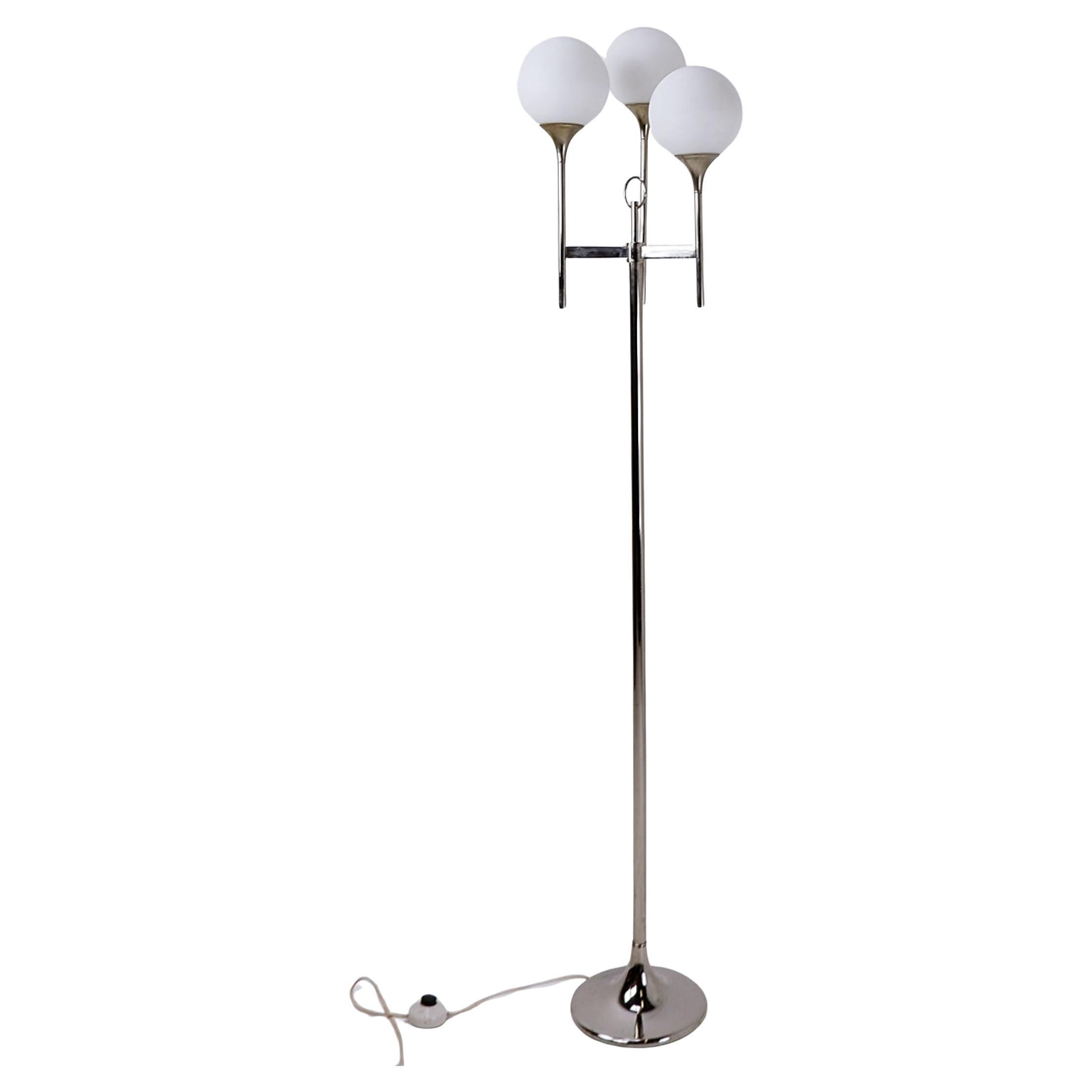 Chrom-Sciolari-Stehlampe im Vintage-Stil, 1970er Jahre, Italien
