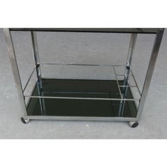 Vintage Chrome Serving Cart, 1950