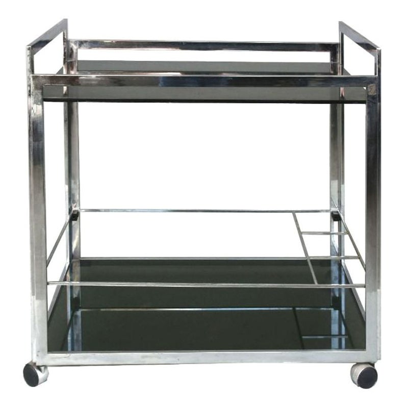 Vintage Chrome Serving Cart, 1950