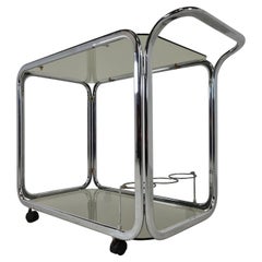Vintage Chrome Serving Trolley, 1970s
