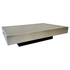 Vintage-Couchtisch aus Chrom und Rauchglas von Willy Rizzo für Cidue, Italien, 1970er Jahre