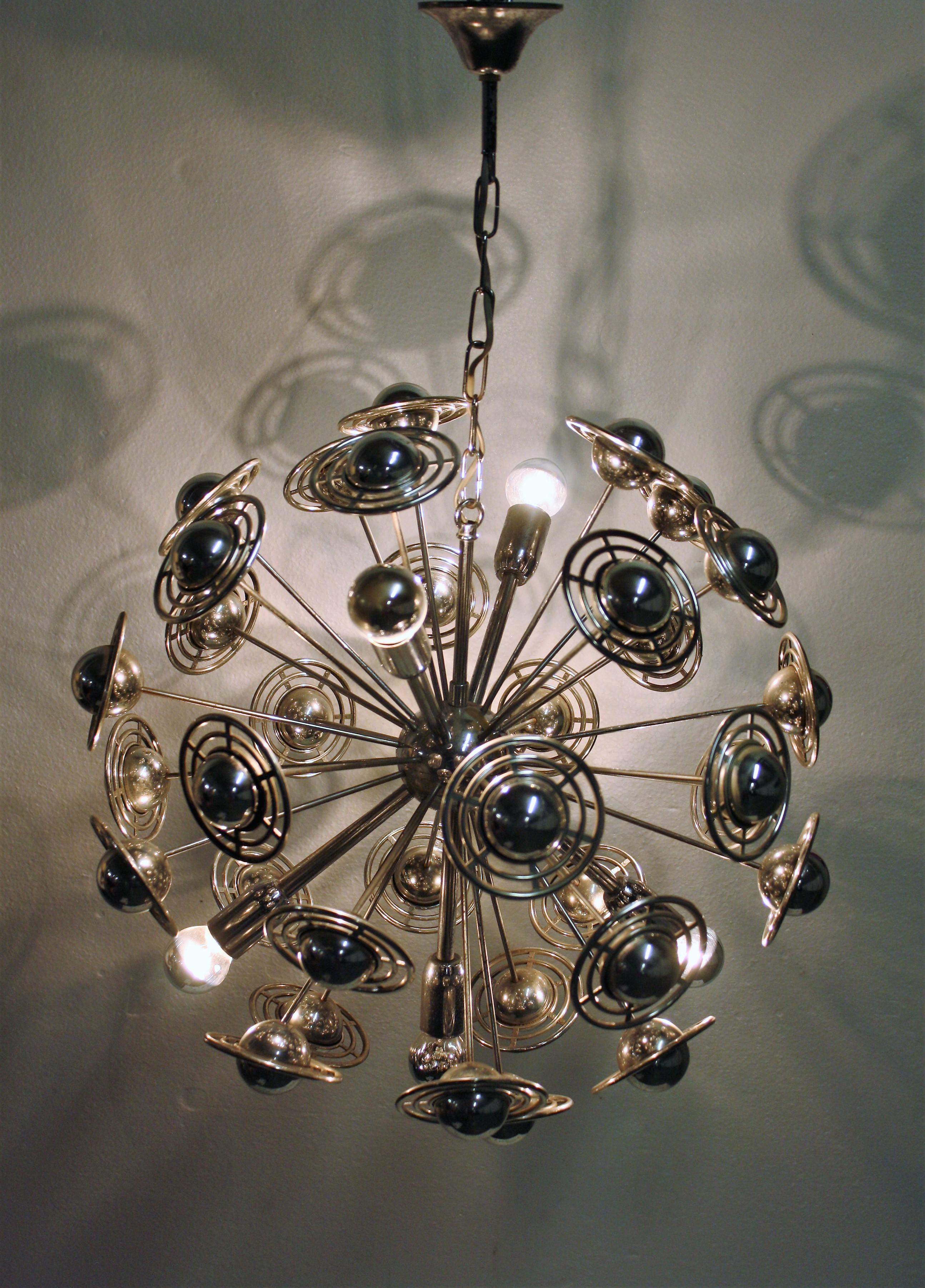 Vintage Chrome Sputnik Chandelier, 1960s 2